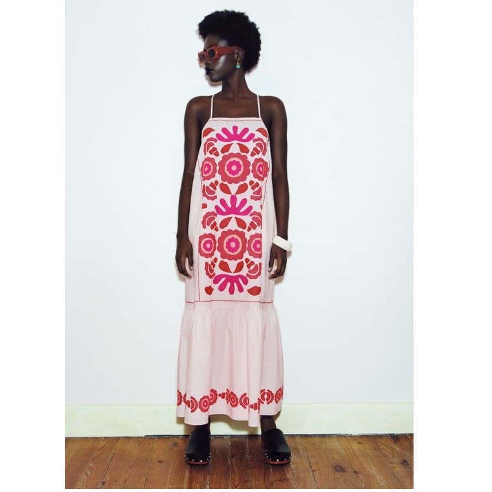 Zara Limited Edition Embroidered Dress